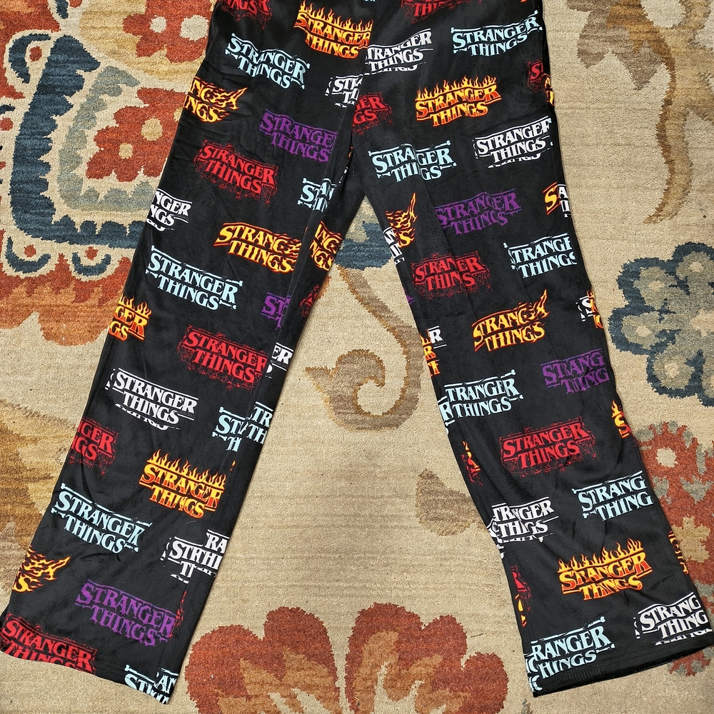Kids Black Pajama Bottoms
